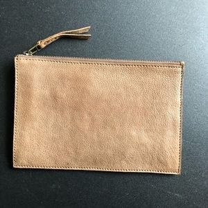 Madewell Colorblock Leather Pouch Clutch